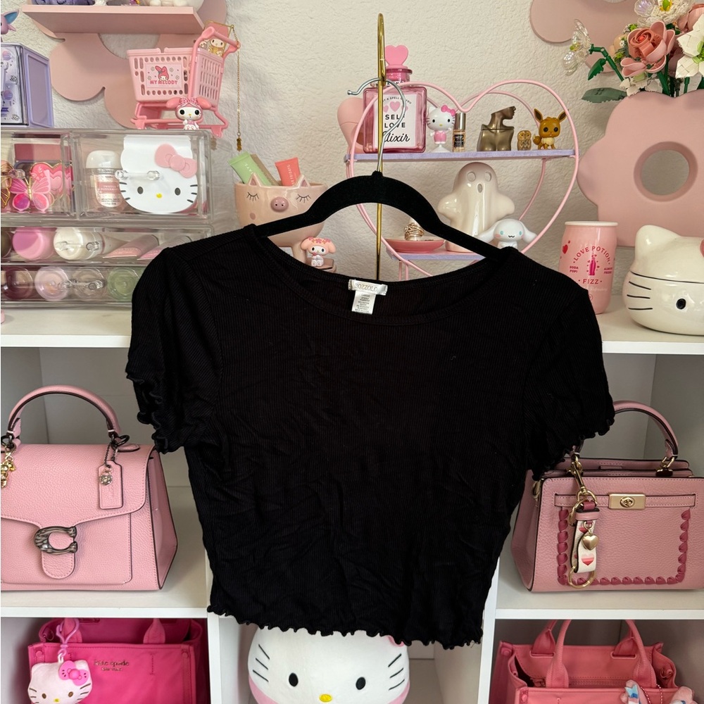Black Crop Top